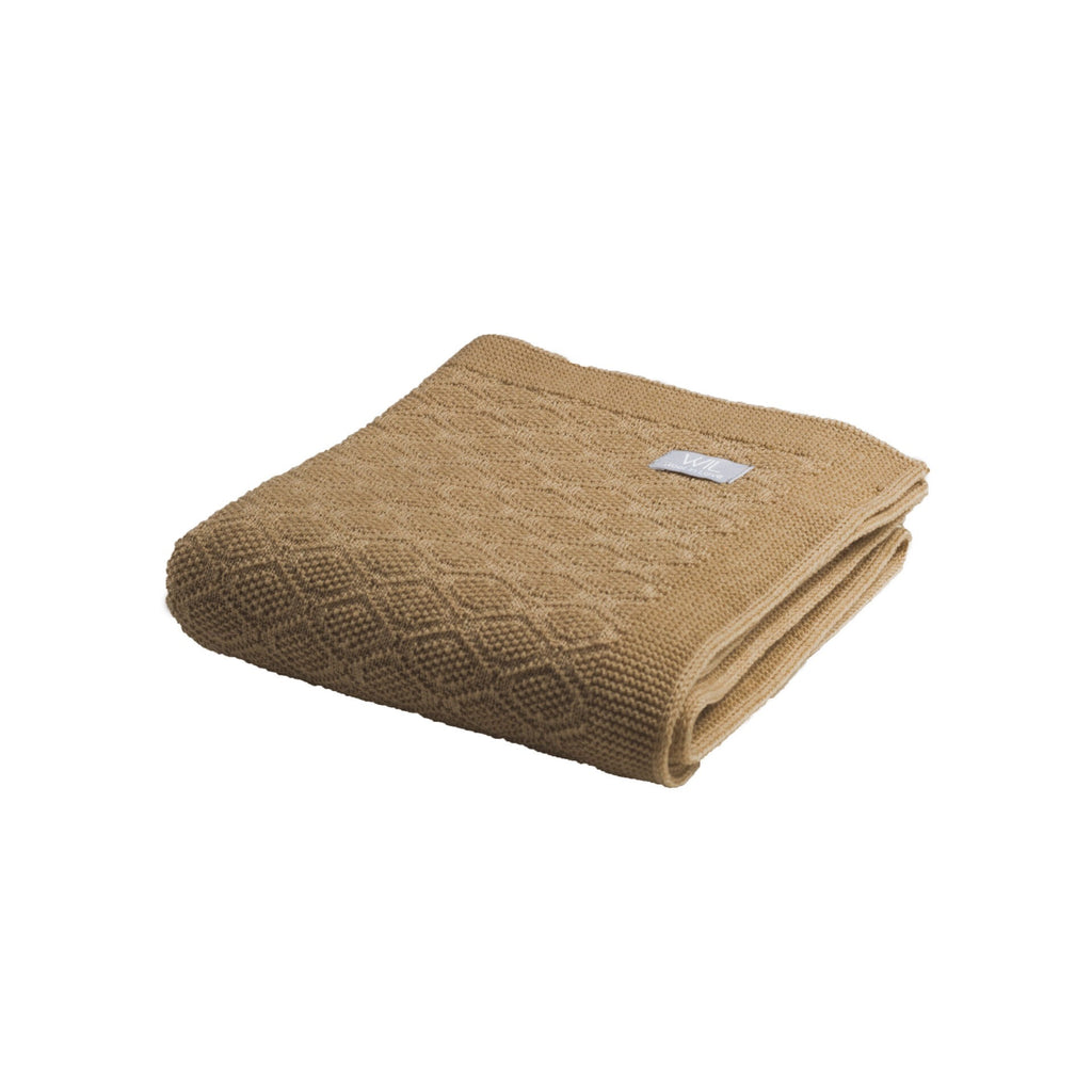 Merino wool baby blanket HAPPINESS