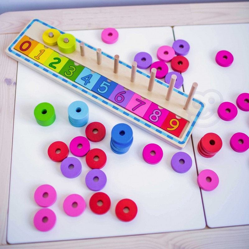Puzzle For Learning Colors And To Count